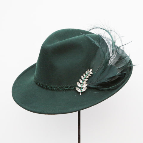 Green Wool Trilby